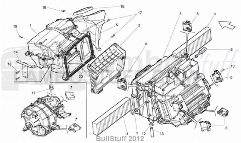 2014 Lamborghini GALLARDO LP 560-4 COUPE JAPAN AIR CONDITIONING SYSTEM (260.03.00)